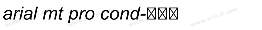 arial mt pro cond字体转换